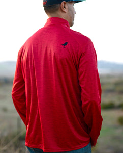 RED: 1/4 Zip Pullover
